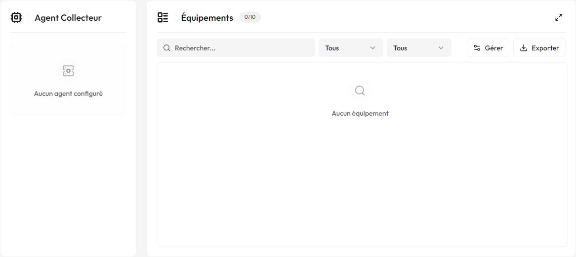 Site en attente d'agent